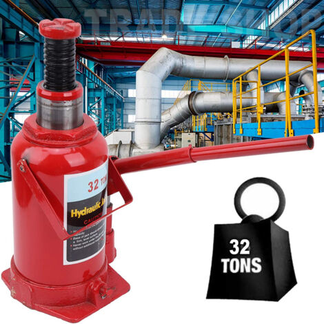 Trade Shop - Botella De Crash Botella De Cricker Hidráulica 32 T Ton Manual Jack -