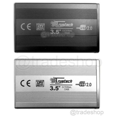 TRADE SHOP - Box Esterno Case Supporto Adattatore Per Hhd Hard Disk Da 3,5" Sata Usb 2.0 -
