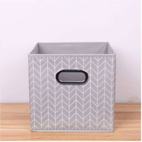 TRADE SHOP - Box Scatola Salvaspazio Armadio Contenitore Porta Oggetti Organizer 25x25x25 Cm -