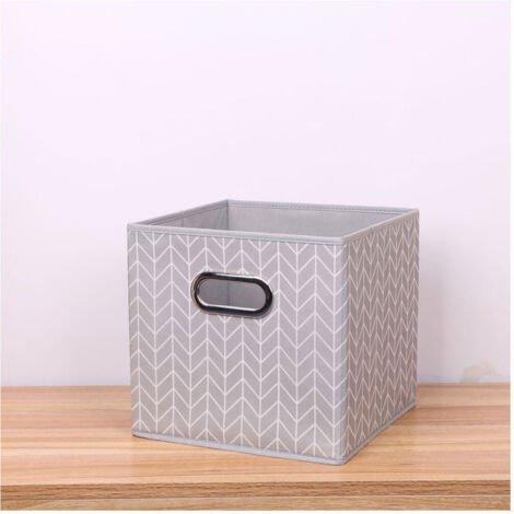 TRADE SHOP - Box Scatola Salvaspazio Armadio Contenitore Porta Oggetti Organizer 25x25x25 Cm -