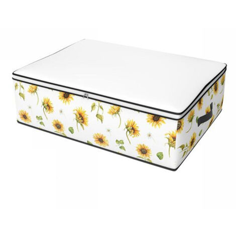 TRADE SHOP - Box Scatola Salvaspazio Armadio Contenitore Porta Oggetti Organizer 80x45x15 Cm -