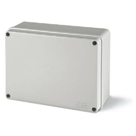 Trade Shop - BOX WASSERDICHTE ANSCHLUSSKÄSTEN MIT GLATTEN WÄNDEN, SCHRAUBABDECKUNG IP56 190X140X70MM -