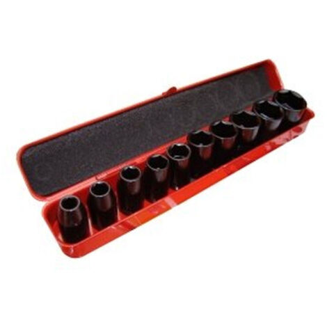 TRADE SHOP - Bussole Boccole Per Avvitatore Pneumatico Set 10 Pz Da 1/2" 3 4 5 0 -
