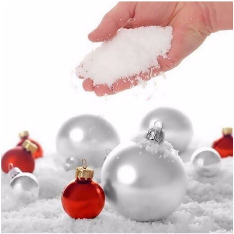 TRADE SHOP - Busta Di Neve Artificiale 120gr Per Addobbi Albero Decorazioni Natalizie -