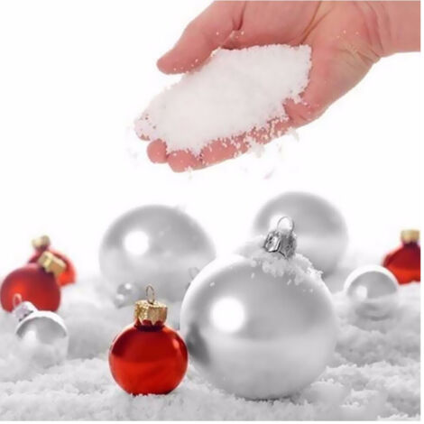 TRADE SHOP - Busta Di Neve Artificiale 300gr Per Addobbi Albero Decorazioni Natalizie -