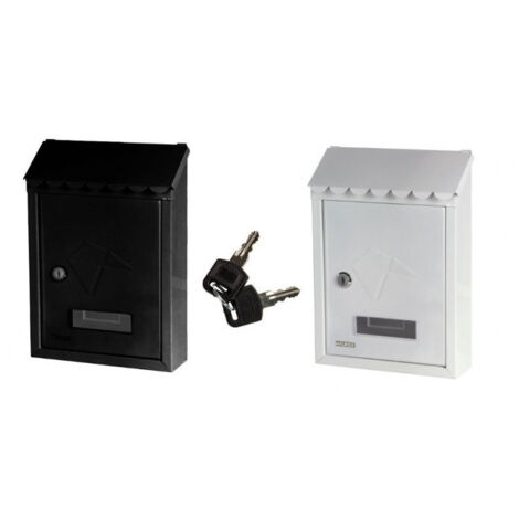 Trade Shop - Buzón Buzón Frontal Con Etiqueta Cerradura De Llave -