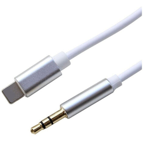 Trade Shop - Cable De Audio Iphone 7 Y 7 Plus Aux Jack Lightning A 3,5 Mm Macho -