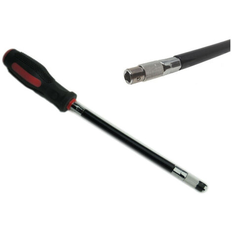 TRADE SHOP - Cacciavite Giravite Flessibile Da 300 Mm A Mandrino Rapido Femmina -