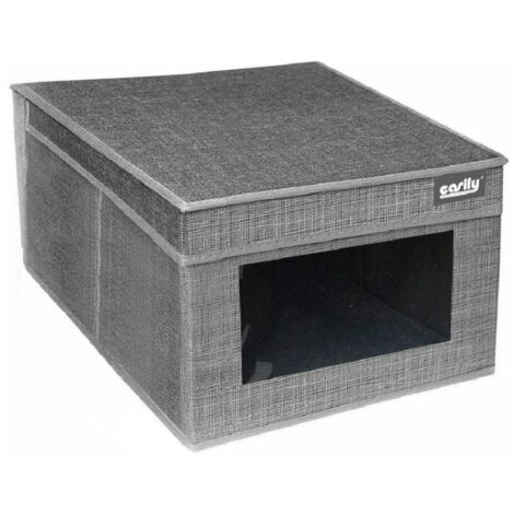 Trade Shop - Caja Organizador Porta Documentos Oficina 25x35x16cm Gris 69690 -