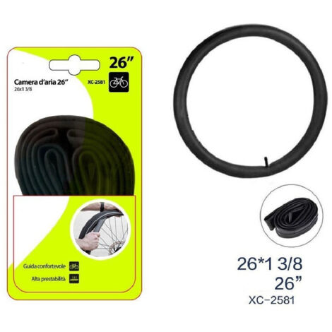 TRADE SHOP - Camera D'aria 26" Per Pneumatici Ruote Bici Bicicletta Bike 26x1 3/8 Xc-2581 -