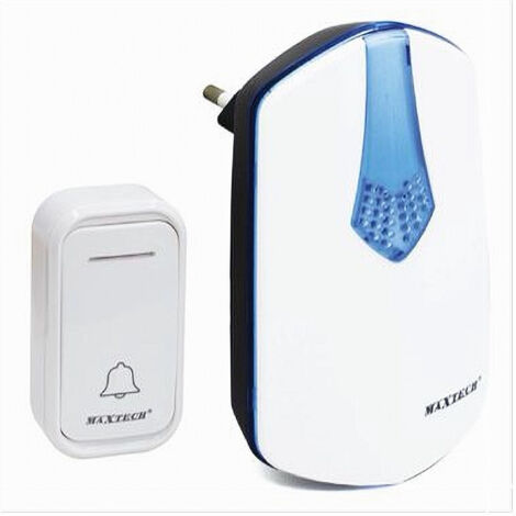 Trade Shop - Campanello De Campanello De Spina Wifi Ragio 80m Led Sin Fili Maxtech Camp-01 -
