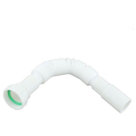 Trade Shop - Canotto Tubo Scarico Flessibile Estensibile Con Testa Plastica 1" 1/2 40mm 59953 -
