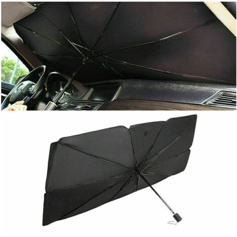 Trade Shop - CAR PARASOLE OMBRELLO PROTECTION SOLE PARABREZZA CHIUSURA APERTURA RAPIDA -