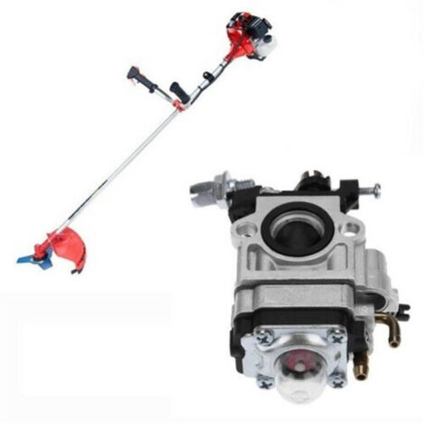 TRADE SHOP - Carburatore Per Decespugliatore 43cc 49cc 52cc 2 Tempi Foro 15mm Cg430 -