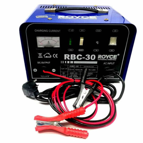 TRADE SHOP - Carica Batteria 12-24v 30a Auto Moto Camper Barca Caricabatterie Portatile -