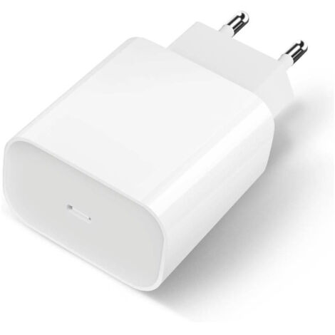 Trade Shop - CARICA BATTERIE RAPIDO USB TYPE C DA 20W CARICATOR SMARTPHON TABLET SPINA 220V -