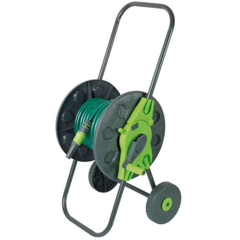 Trade Shop - Carrello Avvvolgitubo Equipo Con Ruote For 20mt Ribiland Cura Prato Giardino -