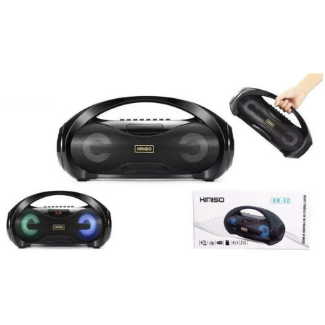TRADE SHOP - Cassa Portatile Speaker Km-s2 Wireless Bluetooth Led Multicolore 10 W -