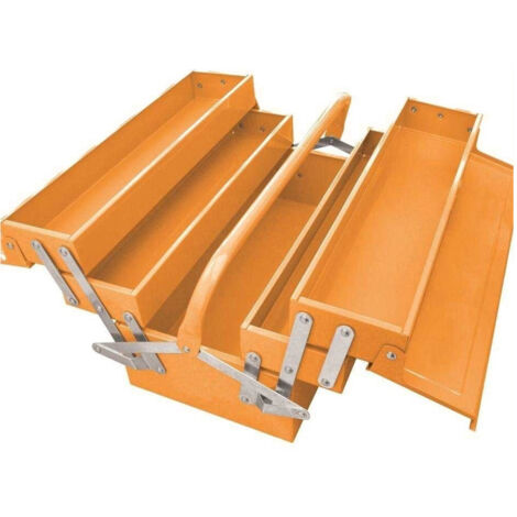 TRADE SHOP - Cassetta Porta Attrezzi In Metallo Estensibile 49,5 X 20 X 29cm Organizer -
