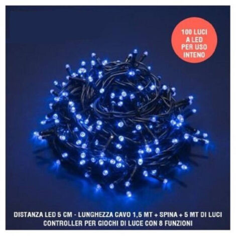 Trade Shop - Catena Led Luchas Natalia 100 Led Lucha Con Control 8 Funciones Internacionales -