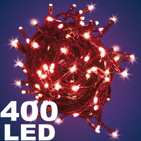 Trade Shop - Catena Luminosa 400 Luci Led Luci Luci Controler 8 Funciones Internas -