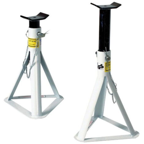 TRADE SHOP - Cavalletto Cavalletti Per Auto 2 Tonnellate Supporti In Coppia 2 Pz Regolabili -
