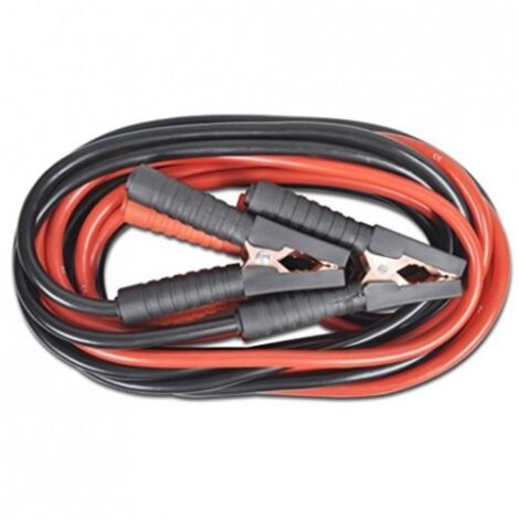 Coppia pinze per cavi batteria auto 120A rosso e nero manici isolati 190mm