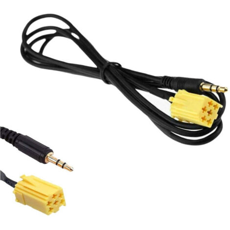 Trade Shop - Cavo Adattatore Funzione Aux Compatibile Radio Blaupunkt Fiat Lancia Alfa Smart -