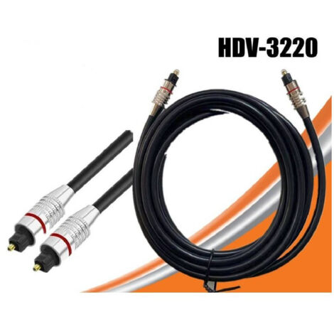TRADE SHOP - Cavo Audio Digitale Ottico Fibra Ottica Lunghezza 2 Metri Hi Fi Hdv-3220 -