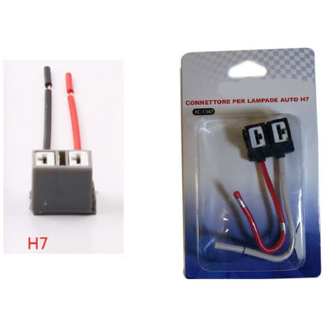 Trade Shop - Cavo Connettore Ricambio Per Lampada H7 Attacco Cablaggio Per Auto Moto Xc-1347 -
