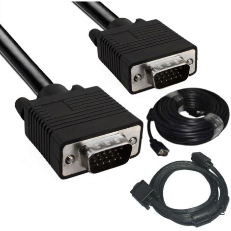 TRADE SHOP - Cavo Prolunga Vga 15 Pin Maschio Maschio Monitor Vga Per Monitor Metri Mt -    -15 mt   -