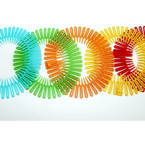 TRADE SHOP - Cerchietto Frontino Raggiera Colorato 10cm Fermacapelli In Plastica Acconciatura -