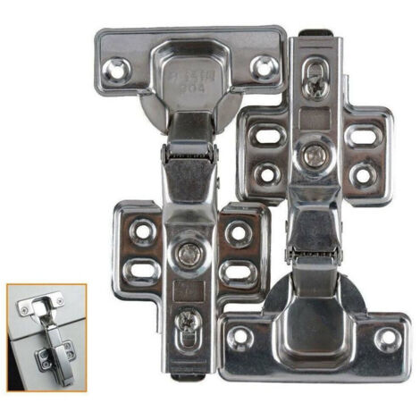 Trade Shop - Cerniere 2 Pz Armadi Mobili Cerniera Cardine Ante Pensili Cucina Credenza -