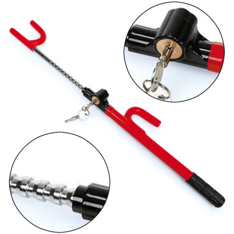 Trade Shop - Cerradura De Dirección Para La Máquina Antirrobo Del Almohad De Dirección Del Astillero Antihecho 60 Cm -