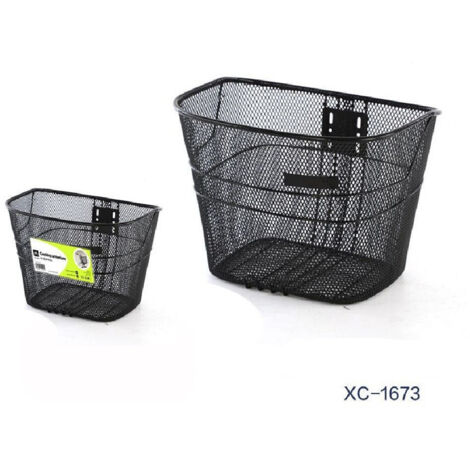TRADE SHOP - Cestino Portaoggetti Pacchi Anteriore In Alluminio Manubrio Bicicletta Xc-1673 -
