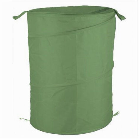 Trade Shop - Cesto Contenitore Porta Biancheria Bucato Giochi Pieghevole 42x50 Cm Verde 79852 -