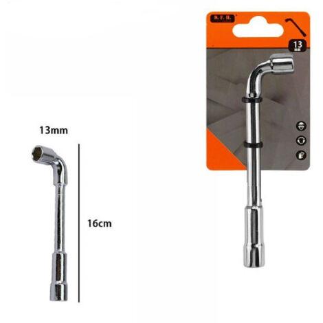 TRADE SHOP - Chiave A Bussola A Pipa Bocca Esagonale Cromo Vanadio Acciaio Da 13 Mm 60234 -