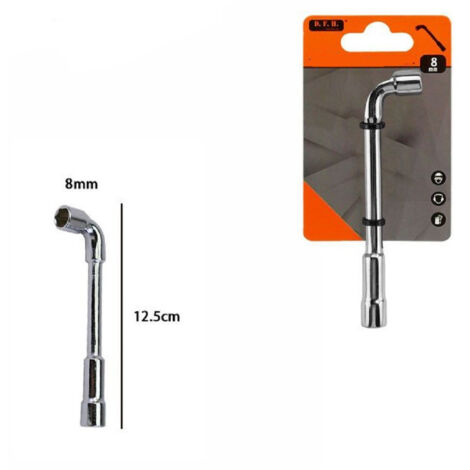 Trade Shop - Chiave A Bussola A Pipa Bocca Esagonale Cromo Vanadio Acciaio Da 8 Mm 60229 -
