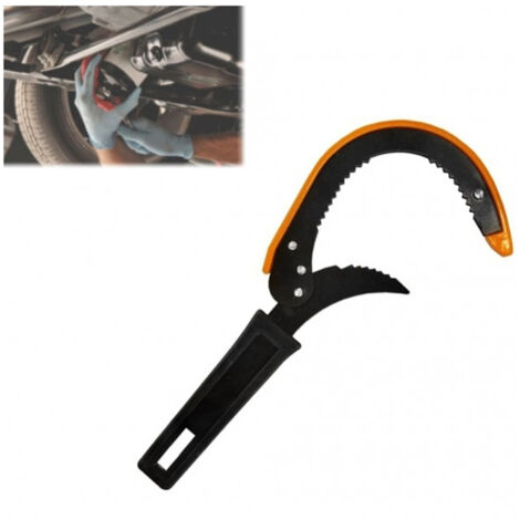 TRADE SHOP - Chiave Con Ganasce Seghettate Universale Filtro Per Auto Moto Cambio Olio Motore -