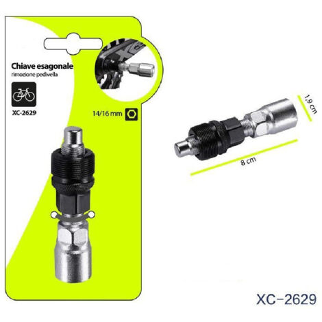 TRADE SHOP - Chiave Esagonale Estrattore Strumento Per Rimozione Pedivella Bicicletta Xc-2629 -