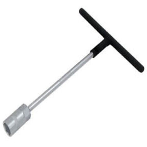 Trade Shop - Chiave Impugnatura A T 17mm Per Bussola Esagonale Profonda Soft Grip -