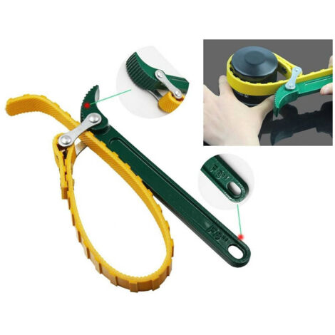 TRADE SHOP - Chiave Per Smontaggio Filtri Olio Motore A Nastro 480mm Gira Tubi Pvc -