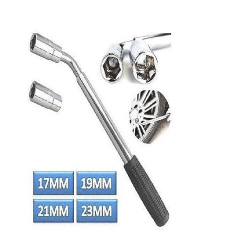 TRADE SHOP - Chiave Svita Bulloni Pneumatici Ruote Auto Smonta Ruote Svitabulloni Telescopica -