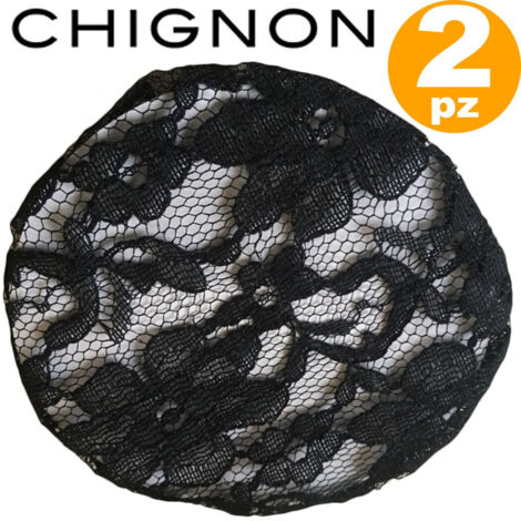 Trade Shop - CHIGNON SCHWARZ SPITZE MAKRAMEE NETZ TANZ HAAR KAPPE ATMUNGSAKTIV FRAU -
