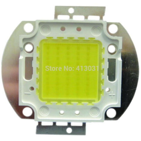TRADE SHOP - Chip Cip Led Per Faro Faretto Esterno Luce Fredda Calda Ricambio Alta Potenza - -Bianco Freddo-50 Watt
