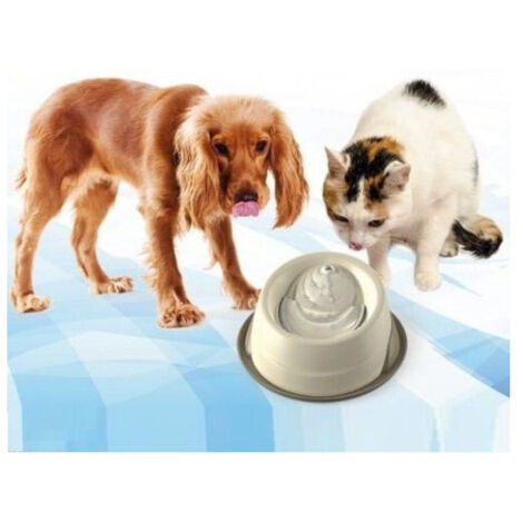 TRADE SHOP - Ciotola Automatica Fontana Vassoio Acqua Corrente Per Cane E Gatto Anti Scivolo -