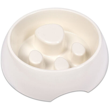 TRADE SHOP - Ciotola Per Cani Alimentazione Lenta 1000ml In Plastica Per Mangiare Lentamente -