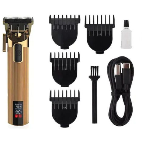 Trade Shop - Clipper Professional Inalámbrico Sin Cable Q-lf807v Pantalla Led Recargable -