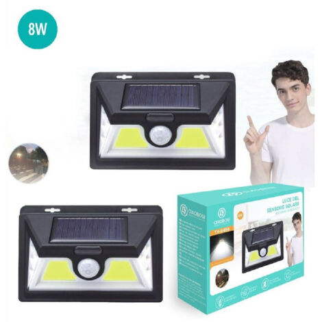 Trade Shop - COB LED LAMPE LICHT SOLAR LADE WAND LICHT BEWEGUNGSSENSOR TX-9498 -