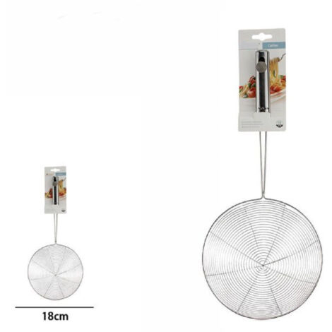 Trade Shop - Colador Araña De Cocina De Acero Inoxidable De 18 Cm 66273 -